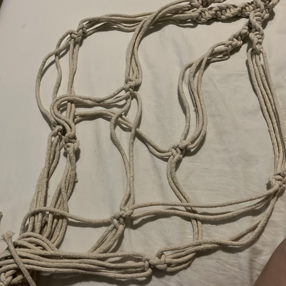 Macramé double plant hanger - Picture 3 of 5